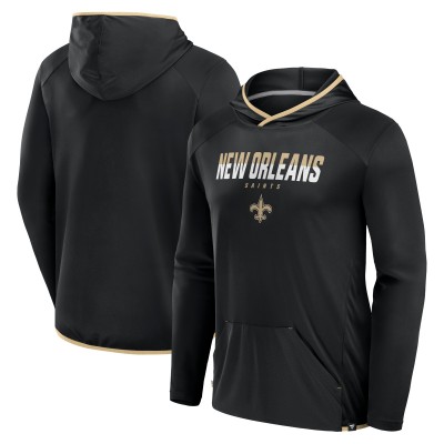Толстовка Футболка с длинным рукавом New Orleans Saints Fanatics Black Transitional Defender