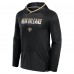 Толстовка Футболка с длинным рукавом New Orleans Saints Fanatics Black Transitional Defender