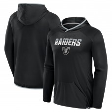 Las Vegas Raiders Fanatics Black Transitional Defender Hoodie Long Sleeve T-Shirt Las Vegas Raiders Fanatics Black Transitional Defender Hoodie Long Sleeve T-Shirt