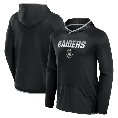 Las Vegas Raiders Fanatics Black Transitional Defender Hoodie Long Sleeve T-Shirt