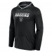 Las Vegas Raiders Fanatics Black Transitional Defender Hoodie Long Sleeve T-Shirt
