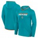 Толстовка Футболка с длинным рукавом Miami Dolphins Fanatics Aqua Transitional Defender