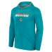 Толстовка Футболка с длинным рукавом Miami Dolphins Fanatics Aqua Transitional Defender
