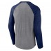 Футболка с длинным рукавом Tennessee Titans Tri-Blend Raglan - Heather Gray/Navy
