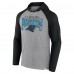 Футболка с длинным рукавом с капюшоном Carolina Panthers Fanatics Gray/Black Under Center