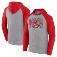 Футболка с длинным рукавом с капюшоном San Francisco 49ers Under Center - Gray/Scarlet