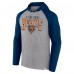 Футболка с длинным рукавом с капюшоном Chicago Bears Fanatics Gray/Navy Under Center