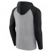 Cincinnati Bengals Fanatics Gray/Black Under Center Long Sleeve Hoodie T-Shirt