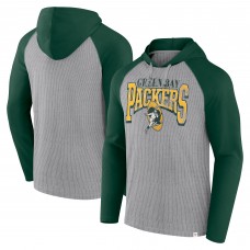 Футболка с длинным рукавом с капюшоном Green Bay Packers Under Center - Gray/Green