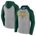 Футболка с длинным рукавом с капюшоном Green Bay Packers Under Center - Gray/Green