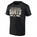 Футболка New Orleans Saints Fanatics Black Fading Out