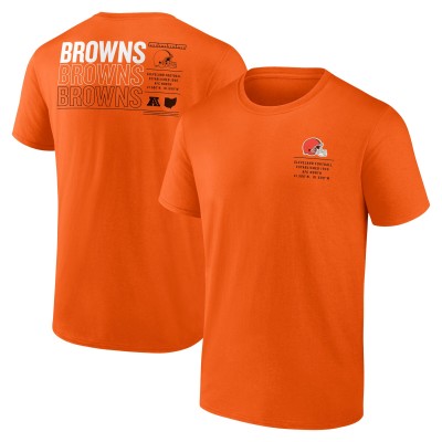 Футболка Cleveland Browns Fanatics Orange Repeat Stats