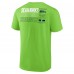 Seattle Seahawks Fanatics Neon Green Repeat Stats T-Shirt