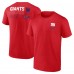 New York Giants Fanatics Red Repeat Stats T-Shirt
