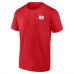 New York Giants Fanatics Red Repeat Stats T-Shirt
