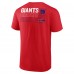 New York Giants Fanatics Red Repeat Stats T-Shirt