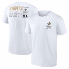 Футболка New Orleans Saints Fanatics White Repeat Stats
