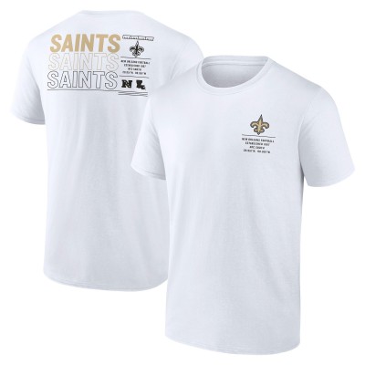 Футболка New Orleans Saints Fanatics White Repeat Stats