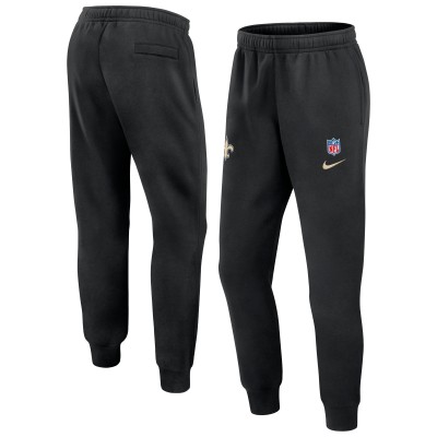 Штаны New Orleans Saints Nike Black 2024 Sideline Club