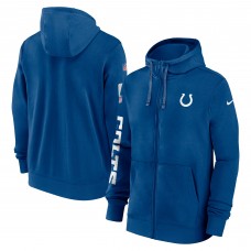 Толстовка на молнии Indianapolis Colts Nike 2024 Sideline Club - Royal