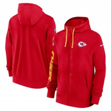 Толстовка на молнии Kansas City Chiefs Nike 2024 Sideline Club - Red