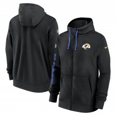 Толстовка на молнии Los Angeles Rams Nike 2024 Sideline Club - Black