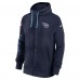 Толстовка на молнии Tennessee Titans Nike 2024 Sideline Club - Navy