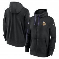 Толстовка на молнии Minnesota Vikings Nike 2024 Sideline Club - Black