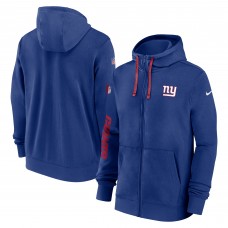 Толстовка на молнии New York Giants Nike 2024 Sideline Club - Royal