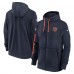 Толстовка на молнии Chicago Bears Nike Navy 2024 Sideline Club