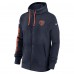 Толстовка на молнии Chicago Bears Nike Navy 2024 Sideline Club