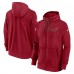 Arizona Cardinals Nike Cardinal 2024 Sideline Club Full-Zip Hoodie