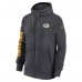 Толстовка на молнии Green Bay Packers Nike 2024 Sideline Club - Anthracite