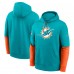 Толстовка Miami Dolphins Nike Aqua 2024 Sideline Club Толстовка Miami Dolphins Nike Aqua 2024 Sideline Club