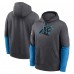 Толстовка Carolina Panthers Nike Anthracite 2024 Sideline Club Толстовка Carolina Panthers Nike Anthracite 2024 Sideline Club