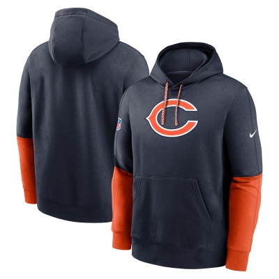 Толстовка Chicago Bears Nike Navy 2024 Sideline Club