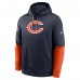 Толстовка Chicago Bears Nike Navy 2024 Sideline Club