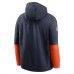 Толстовка Chicago Bears Nike Navy 2024 Sideline Club