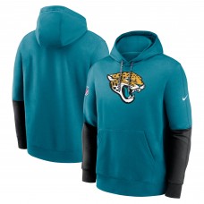 Jacksonville Jaguars Nike Teal 2024 Sideline Club Pullover Hoodie