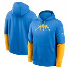 Los Angeles Chargers Nike Powder Blue 2024 Sideline Club Pullover Hoodie