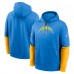 Los Angeles Chargers Nike Powder Blue 2024 Sideline Club Pullover Hoodie