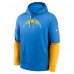 Los Angeles Chargers Nike Powder Blue 2024 Sideline Club Pullover Hoodie