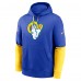 Los Angeles Rams Nike 2024 Sideline Club Pullover Hoodie - Royal