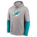 Толстовка Miami Dolphins Nike Gray 2024 Sideline Club
