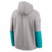 Толстовка Miami Dolphins Nike Gray 2024 Sideline Club