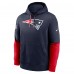 New England Patriots Nike Navy 2024 Sideline Club Pullover Hoodie