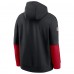 San Francisco 49ers Nike Black 2024 Sideline Club Pullover Hoodie