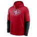 San Francisco 49ers Nike Scarlet 2024 Sideline Club Pullover Hoodie