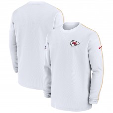 Kansas City Chiefs Nike 2024 Sideline Coaches Long Sleeve Top - Red