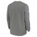 Detroit Lions Nike Gray 2024 Sideline Coaches Long Sleeve Top